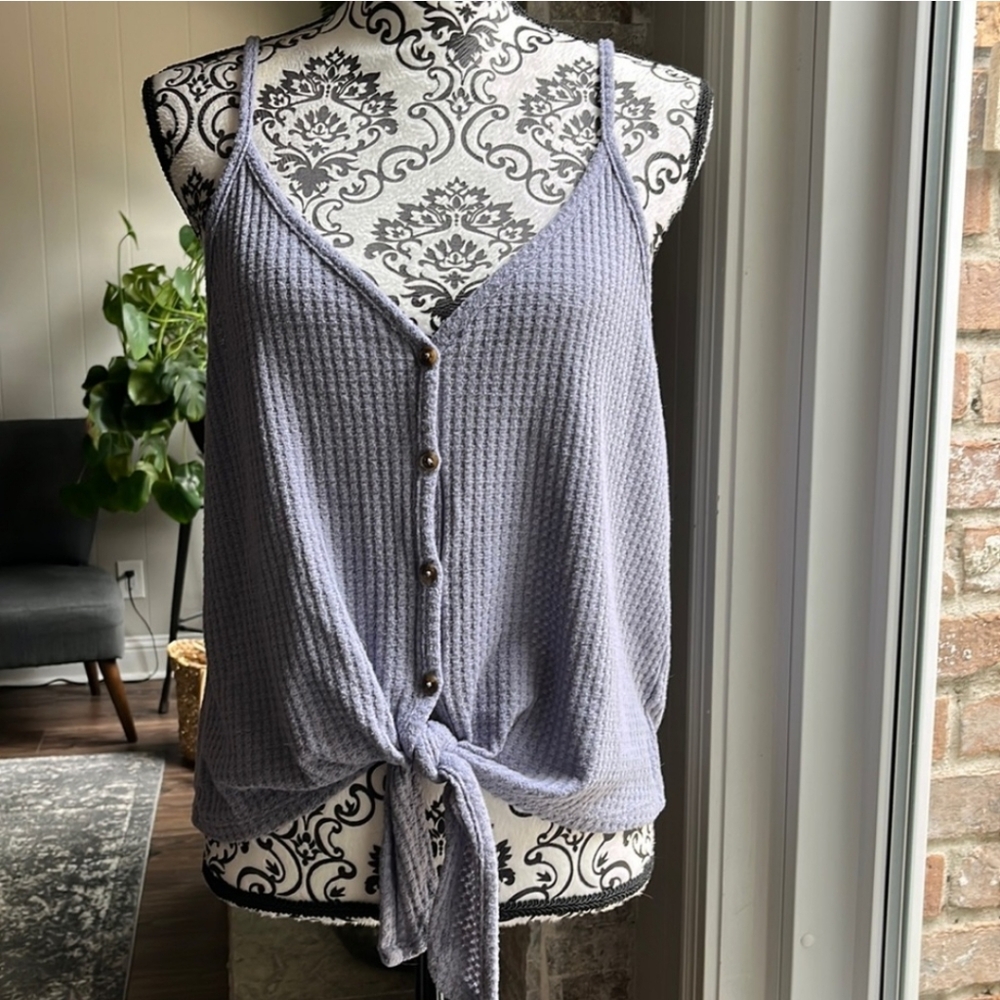 Wild Fable Purple Button-Down Camisole Size L